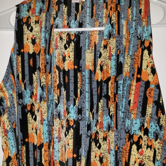 Multicolored Aztec Print - •LuLaRoe• | Joy Vest - Picture 3 of 8